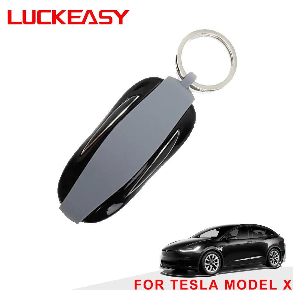 LUCKEASY for Tesla Model 3 Model S Model X 2017-2023 Beskyttende nøkkeletui Bilnøkkeletui Nøkkelhusetui Etui Deksler Tilbehør