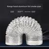 Kitchen Range Hood Smoke Vent Aluminum Foil Exhaust Hood Smoke Vent Retractable Range Hood Accessories Pipe Flue