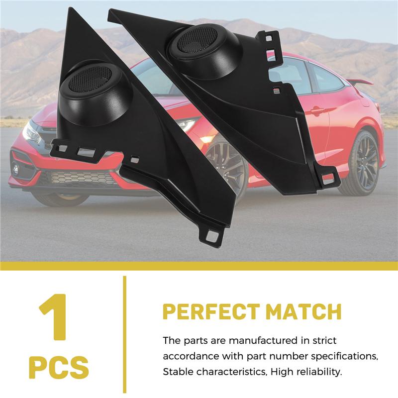 M63K-1.5 Inch Pair Front Pillar Althorn Tweeter Covers Car Tweeter Refitting Speaker Boxes Mounts For Honda Civic 2016-