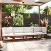 VidaXL Garden Sofa 4-seater with Cushion In Acacia Wood and Rope 3057884