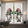 2pcs- Santa Claus Printed Curtains   Pole Bag Curtains   Christmas Decorations   Home Decorations   Room Decorations