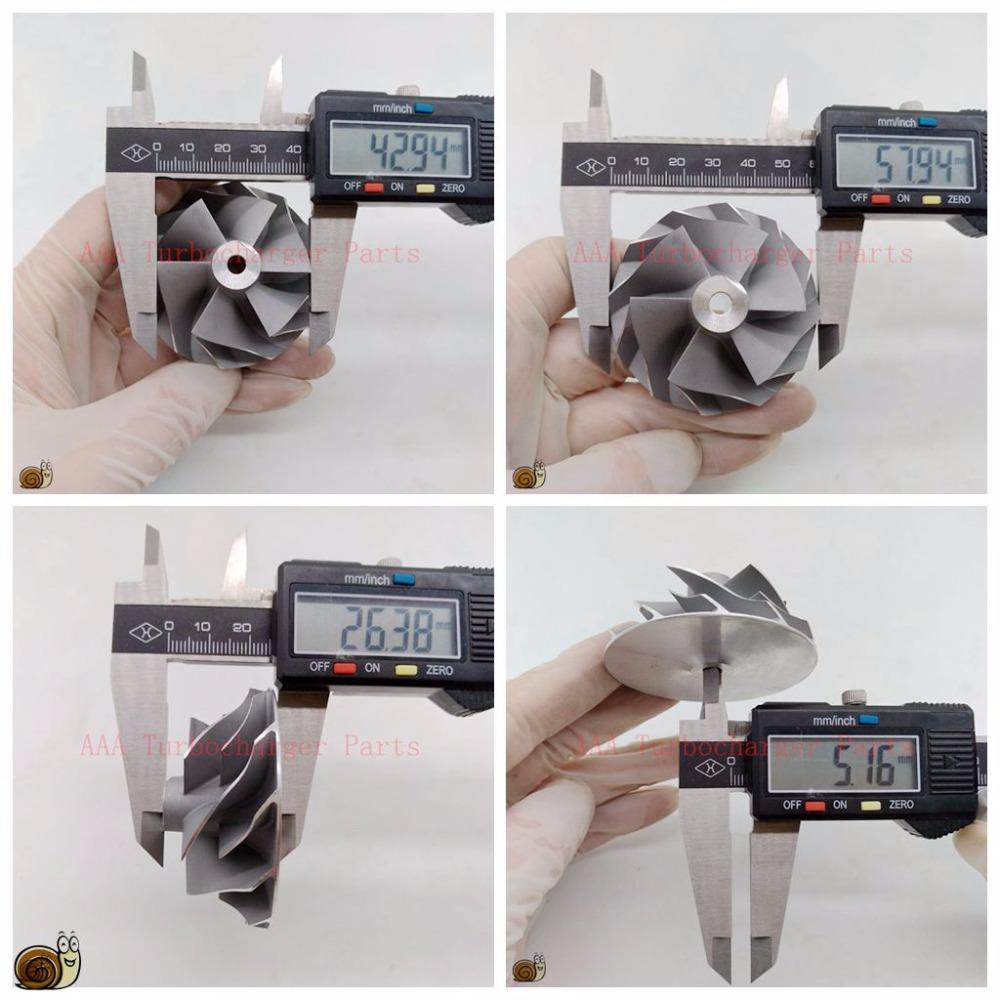 CT12B Turbocharger Parts Compressor Wheel43x58mm Supplier AAA Turbocharger Parts