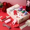 53 Pcs Heart Paper Punch Set Include 3 Pcs Heart Hole Punch 50 Pcs Valentine Day Paper Gift Tags with 10 Meter String Tag Punches for Paper Crafts