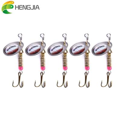5pc HENGJIA 0.12oz Mini Fishing Spoon Bait Trout Bass Pike Metal Lures