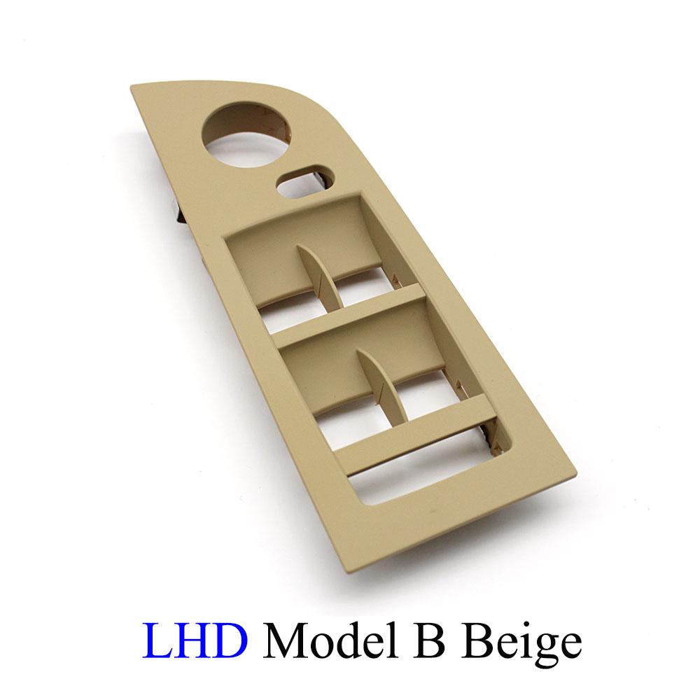 

LHD RHD автомобильный главный переключатель подъема окна, панель внутреннего черного подлокотника, замена крышки для BMW 3 серии E90 E91 316 318 320 325 LHD B Beige