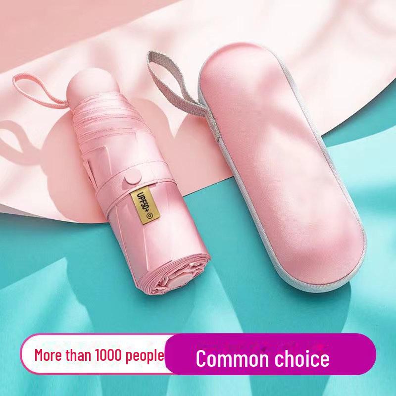 Kompaktní mini slunečník s dvojím použitím: UV ochrana a přenosná sluneční clona