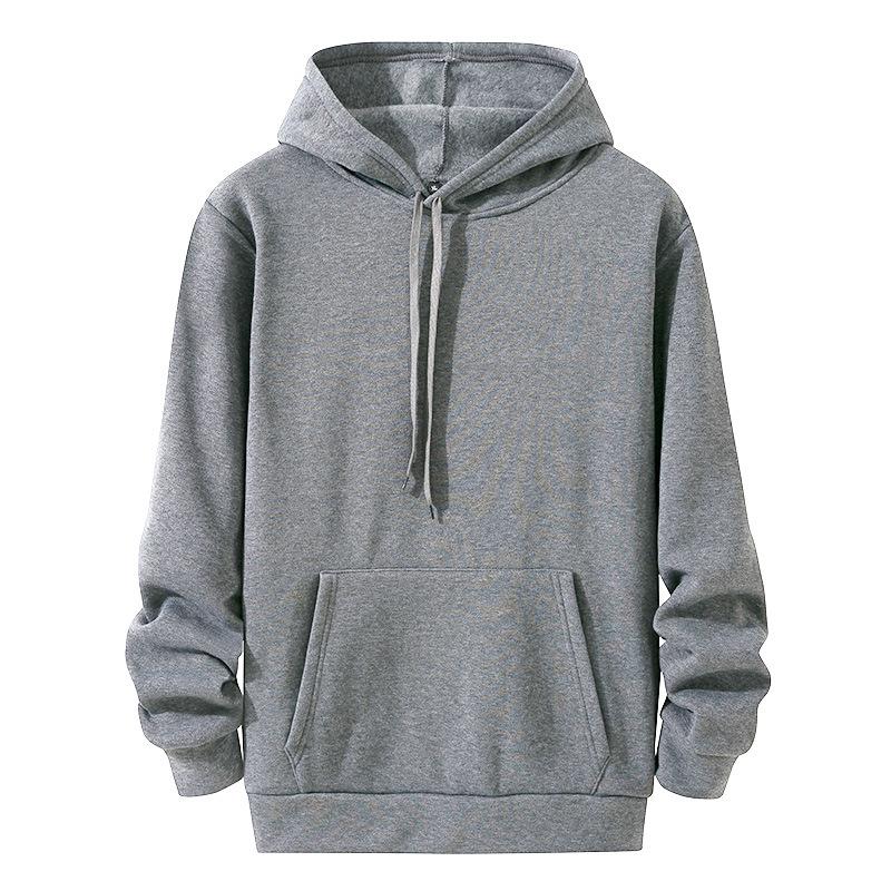 New Solid Color Men's Fashion Autumn and Winter Sweater Casual Hoodie Hooded Sweatshirt