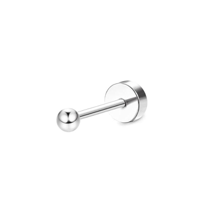 Bobisty Surgical Steel Flat Back Earrings for Women Helix Stud Hoop Earrings Cartilage Earrings Tragus Helix Piercing Jewelry