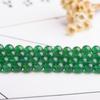 Natural Green Agate Loose Beads for DIY Jewelry Making 