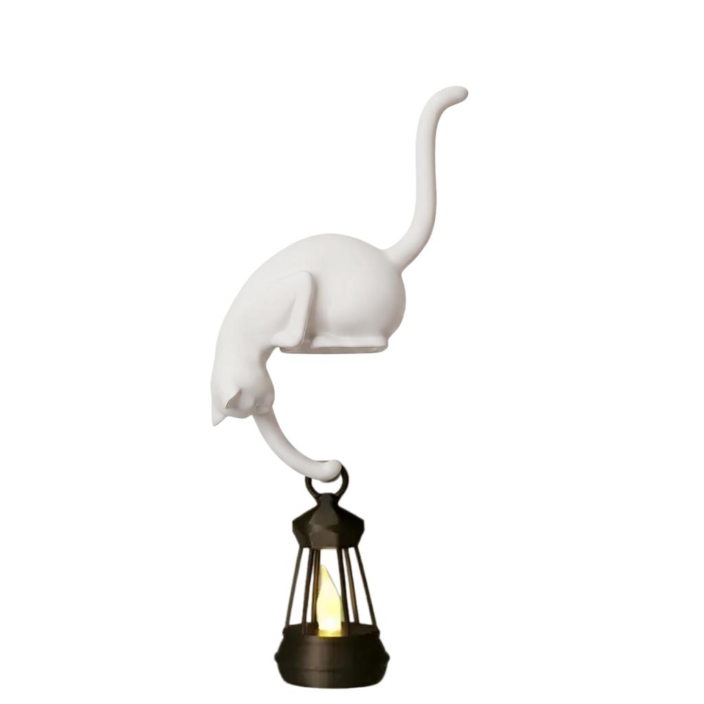 1/2pcs Cute Cat-Shaped Hooks Multi-Purpose Hanging Storage Hook with Handheld Light for Bedroom Livingroom Decor Ornament Hanger