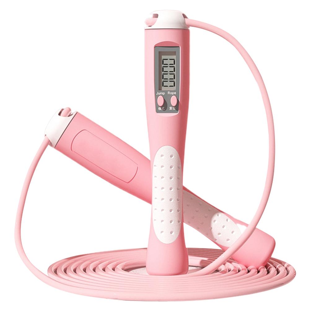 Counting Jump Rope Skipping Rope Adjustable Training Jump Rope with Counter Digital Jump Rope for Gym Fitness Exercise