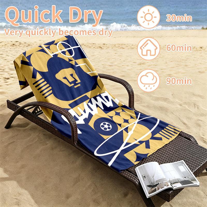Club universidad nacional pumas Beach towels also serve as bath towels summer essential a musthave for the outdoors the beach and the pool