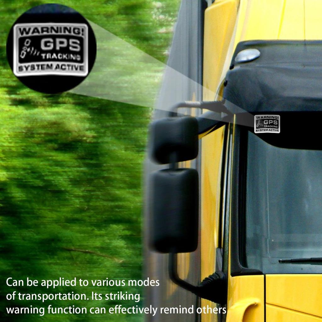 GPS Tracking Stickers, GPS Tracker Stickers - 10 Warnings for