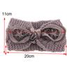 Vintage Women Girl Flower Bow Knot Headband Turban Rabbit Ears Headwrap Crochet Knit Hairband