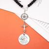 Car Cross Charms Christian Car Accessories Rear View Mirror Hanging Accessories for He Will Order His Angels to Protect You Wherever You Will Go Cars