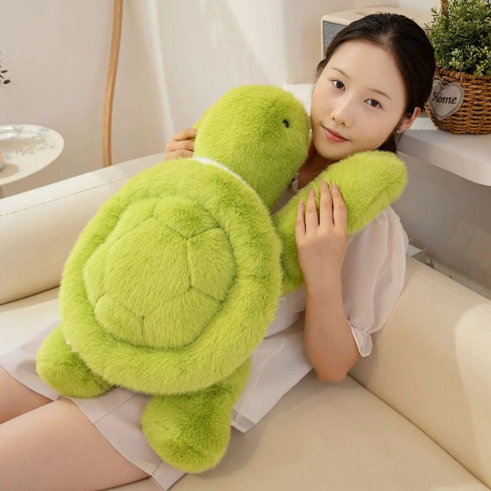 Collection Animal Sea Turtle Pillow Fluffy Turtle Animal Doll Sea Tortoise Plush Toys Car Decor