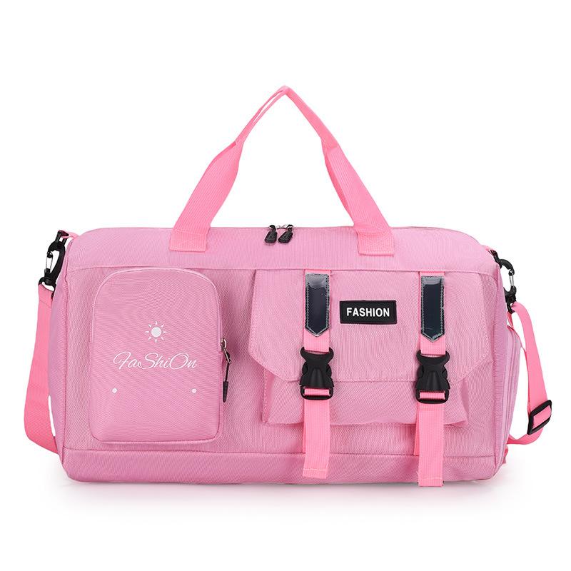 Simple and Casual Outing Large Capacity Portable Travel Bag Dry and Wet Separation Sports Gym Bag Can Be Used To Pull Rod and Shoe Bin