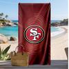 Asciugamano da Spiaggia Stampa San Francisco 49ers Morbido Portatile Asciugatura Rapida?Asciugamano Asciutto Per Piscina Vacanza Estiva Sport all'Aperto