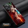 Popular Anime Dr.STONE Phone Case For iPhone 16 15 14 13 12 11 Plus Pro Max  High-end Luxury Magsafe Sheepskin
