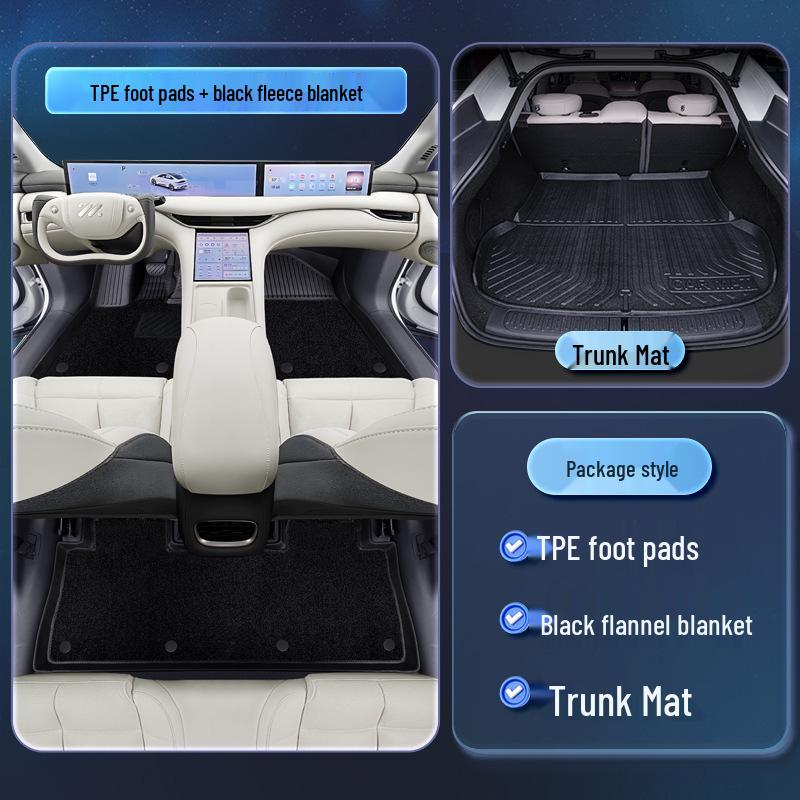 2025 Zeekr LS6 TPE Floor Mats - Complete Interior Mod Kit