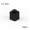 Non-Toxic Diy 1X1 Dots Building Blocks 100Pcs Thick Figures Bricks Size 1*1 Dot Compatible With 3005 Educational Creative Toy For Children