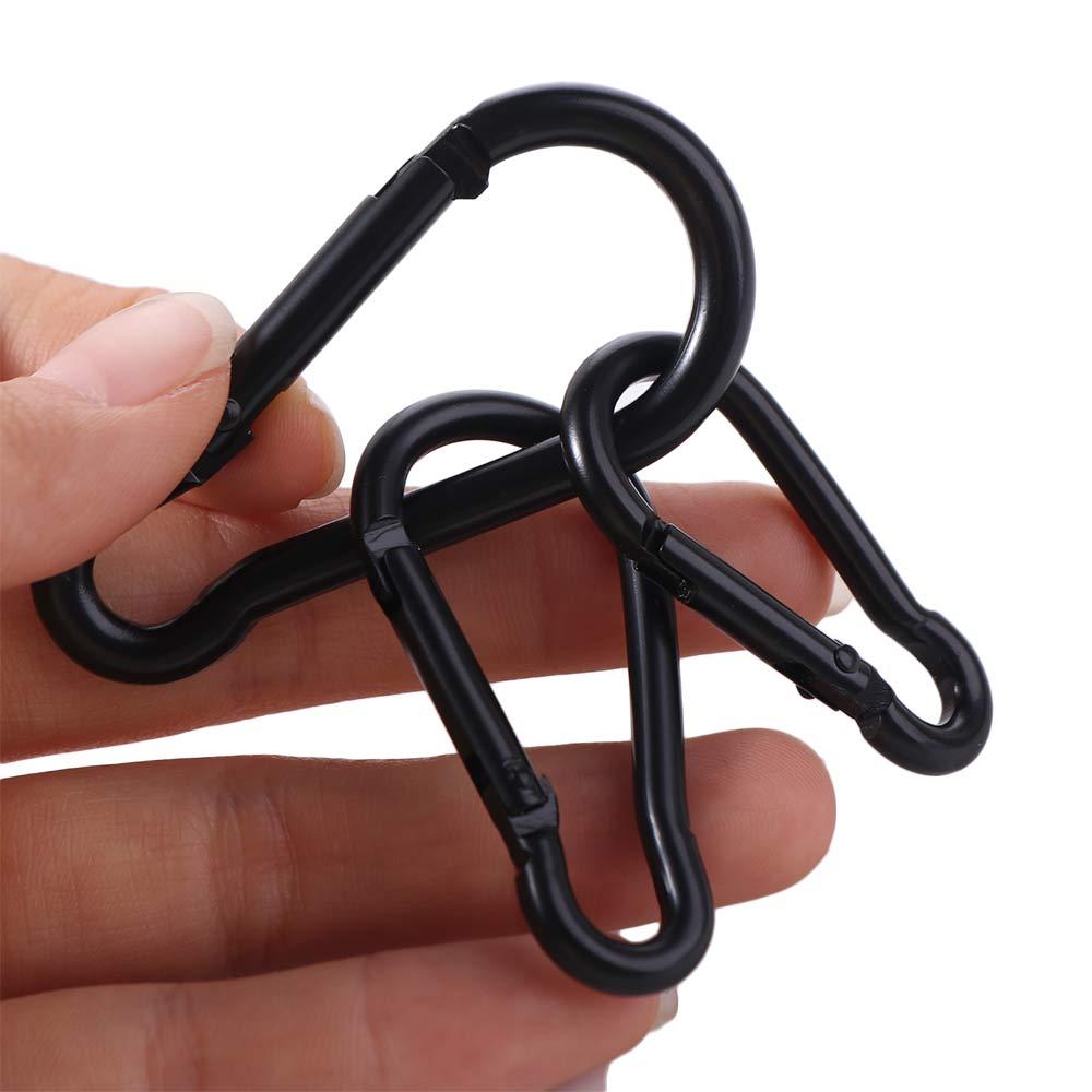 5pcs Gourd Shaped Gourd Carabiner Keychain Aluminum Zinc Zinc Alloy Gourd Safety Buckle Fishing