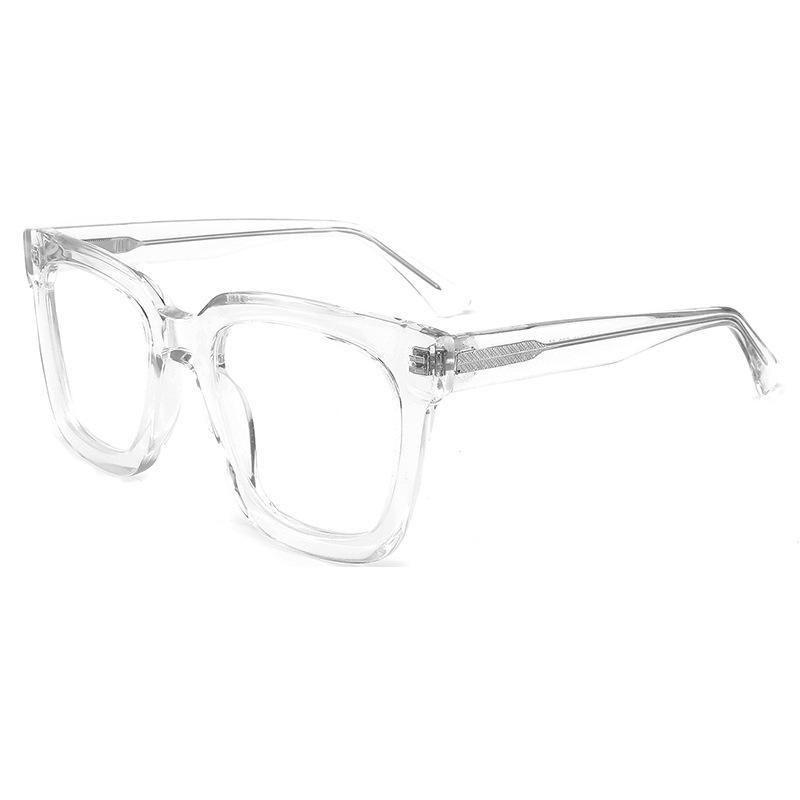 

Elegant Clear Green Oversized Square Reading Glasses Women High Quality Acetate Blue Filter Eyeglasses Frame Presbyopic Eyewear No Blue Light 0