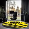 Borussia Dortmund Printed Round Rug Carpet Chair Rug Area Rug Entryway Doormats,for Office Chair Living Room Bedroom Kitchen Room.