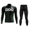 RCC POC  Cycling Team Men's Cycling Jersey Long Sleeve Set MTB Bike Clothing Tenue Velo Homme Bicycle Wear