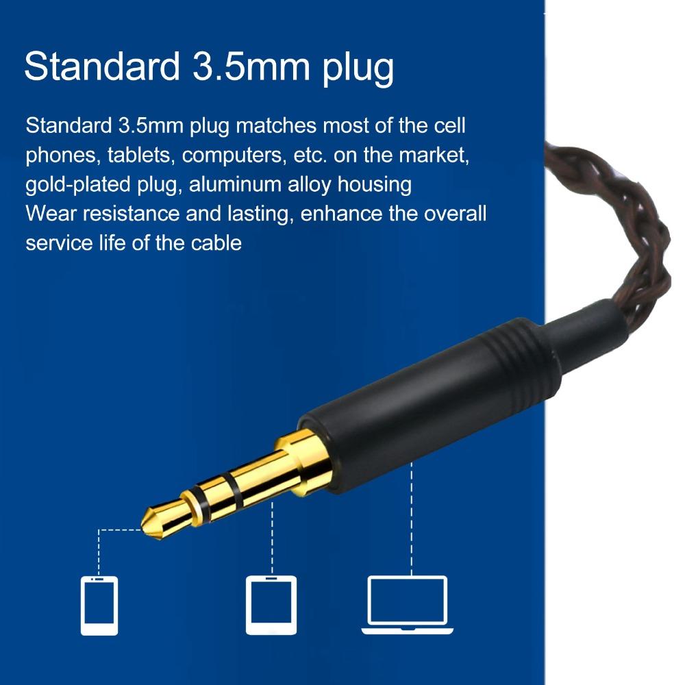Plug and Play 3.5mm Headphone Sound Cable for Sennheiser IE100 Pro IE400 Pro IE500 Pro Earphones
