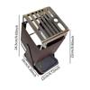 Modern Non-Slip Swivel Knife Block Storage Organizer Easy To Clean Utensil Holder with Multiple Slots for Kitchen Knives