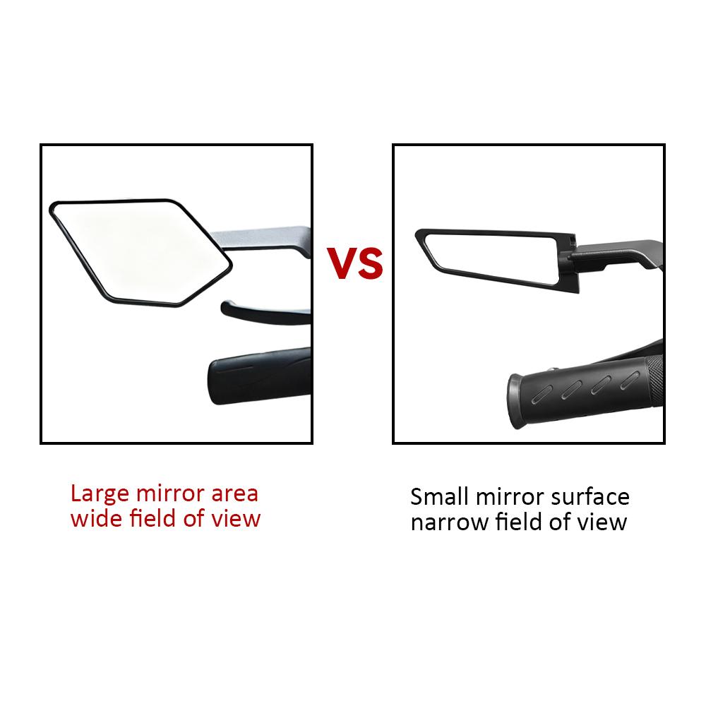 Motorcycle Mirrors Foldable Fixed Wing Mirrors Adjustable Rotate Rear Vew Mirrors For Honda Yamaha Kawasaki Side Mirror 8mm 10mm