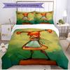 3pcs Duvet Cover Set (1*Duvet Cover + 2*Pillowcase, Without Core), Pippi Longstocking Print Soft All‑Season Bedding Set, Home Bedroom Decor Gift