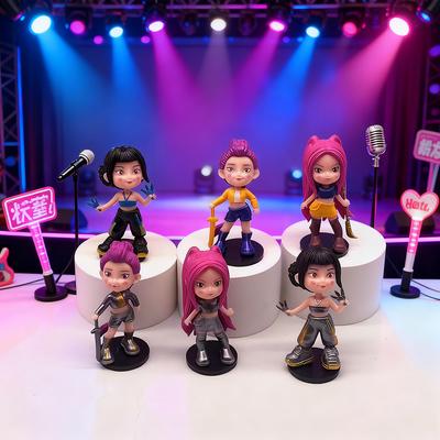 Anime Kpop Cazadores de Demonios Figura Modelo Juguete Dibujos Animados Periféricos para Juegos Decoración de Escritorio Figuras de Colección Modelo Juguete Para Regalo de Niño