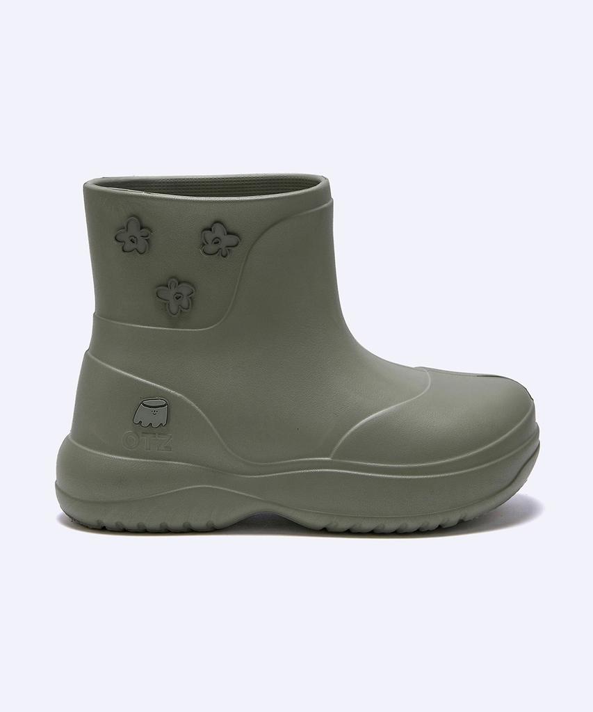 Otz [Ozzi X Umu] Biddle Rain Boots Matcha Ozv6Gs219K