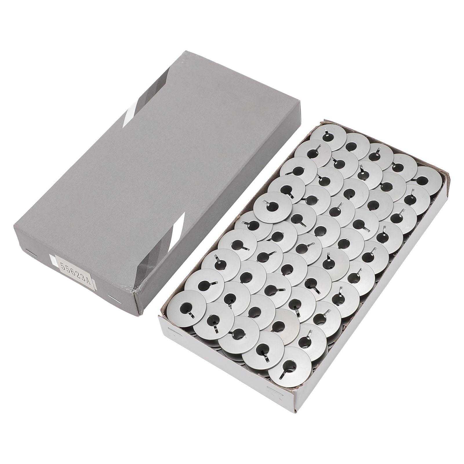 

Шпульки для шитья 55623A Окисленные прорезные белые алюминиевые шпульки для швейных машин