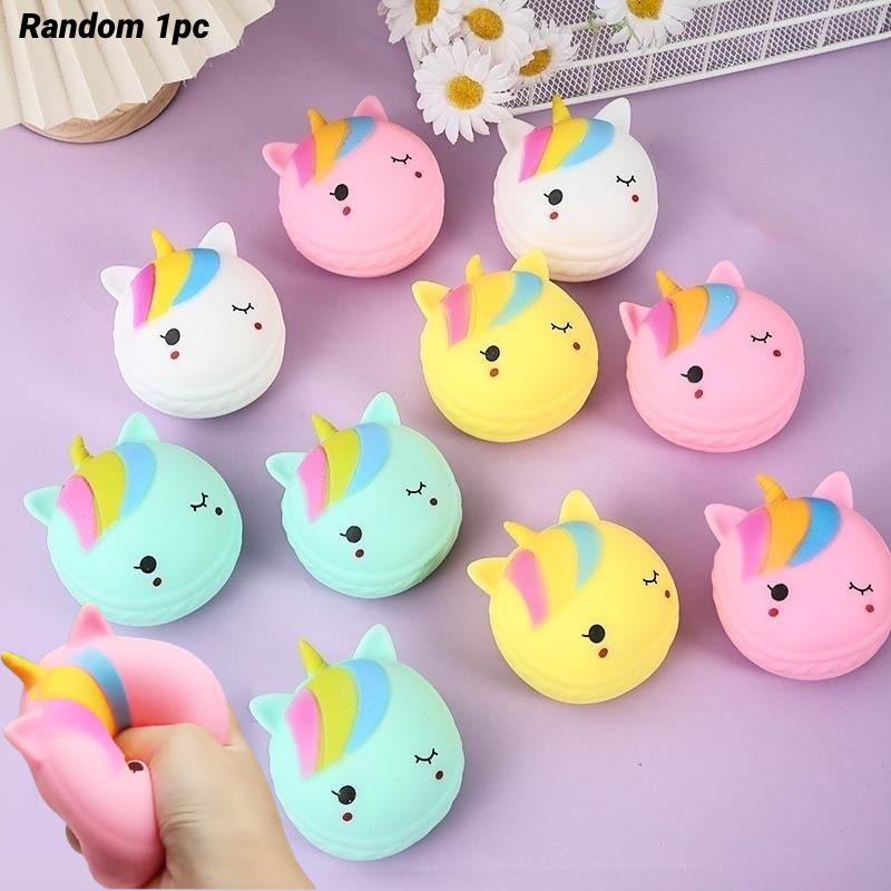 Random 1ps Color Unicorn Mochi Squishy Toy Stress Relief Antistress Rebound Slow