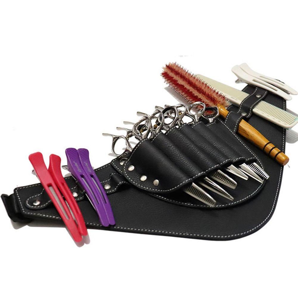 Shoulder Belt Hairdressing Tools Bag PU Leather Barber Tools Bag Hairdressing Bag  Haircut Supplies