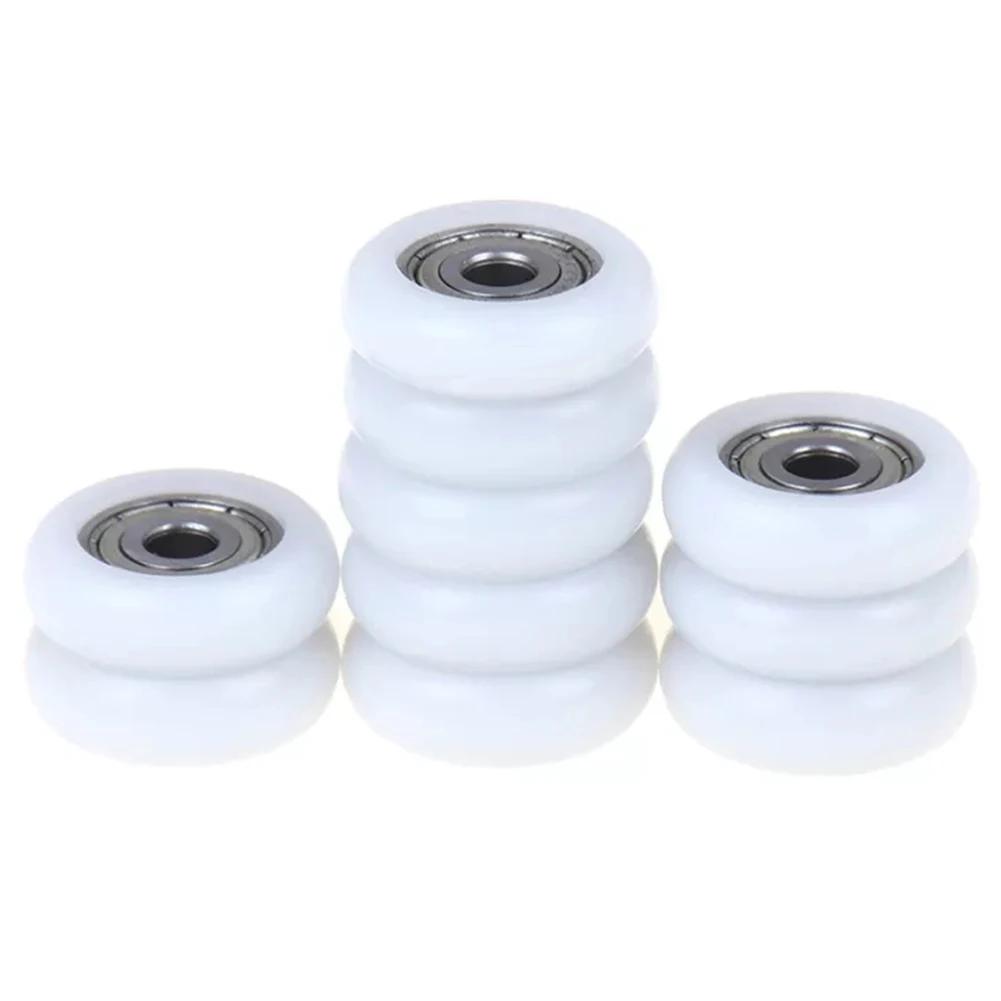 10Pc Shower Door Roller Runner Wheel Replacement White Shower Room Pulley 23mm Wheel Diameter For Household Shower Enclosures