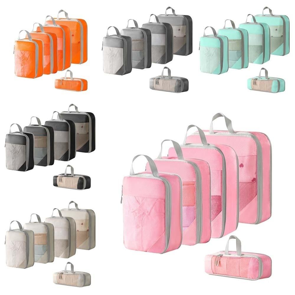 5Pcs Mesh Surface Waterproof Travel Organizer Bag 5 in 1 Set Toiletries Bag  Home