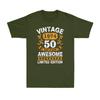 Vintage 1974 50 Years Of Being Awesome Limited Edition Birthday Unisexs TShirt