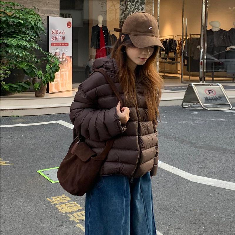 Super good-looking ribs cotton-padded clothes women's year hooded short small warm cotton-padded clothes cotton-padded jackets turtle back win