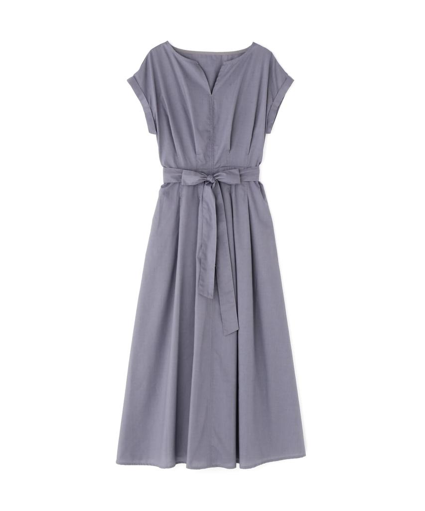 N Natural Beauty Casual Tucked Waist Ribbon Size M Basic Dress, Dress, Women's, Charcoal,