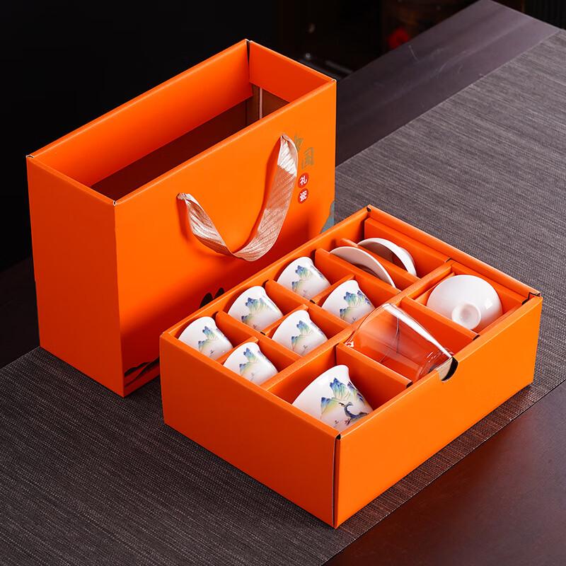 

Белый Фарфоровый Набор для Чайной Церемонии Кунг-фу с Чайной Плиткой