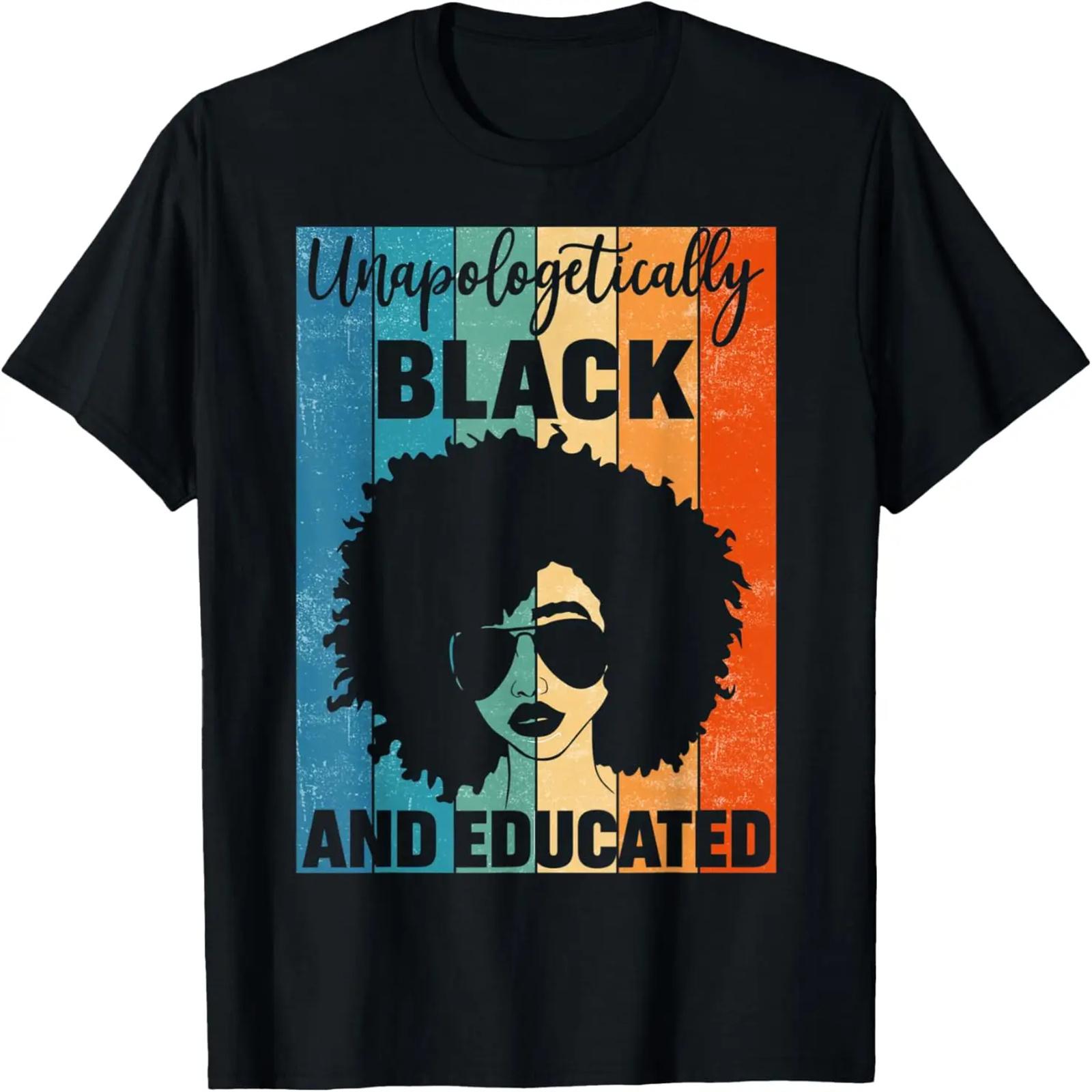 

Retro Vintage Unapologetically Black And Educated T-Shirt XXXXXL чорний