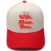 Wife mom Boss Truck Driver Hat Embroidery Color Matching Baseball Cap Male Female Casual Retro Hat
