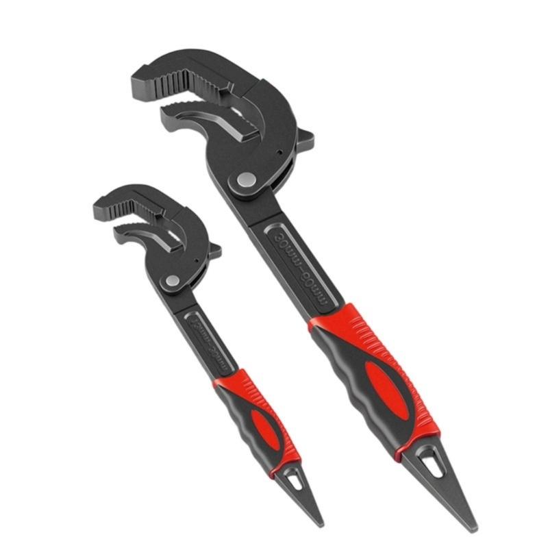652F Industrial Pipe Adjustable Wrench Open End Multifunction Tool Carbon Steel Spanner 13-30mm Pipe Plumber Hand Tool