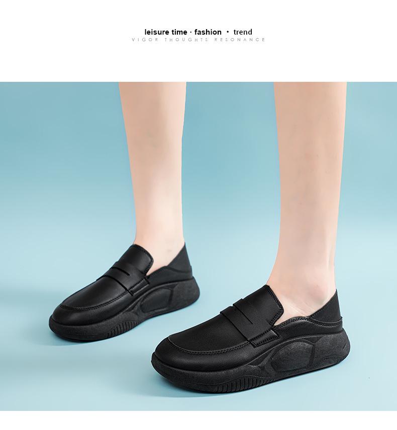 Women's Plus Size Non-slip White Nurse Shoes - Comfortable Slip-on for Long Hours