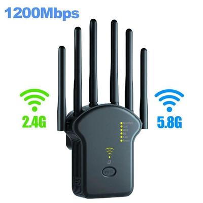 5G 1200Mbps Bezprzewodowy wzmacniacz sygnału WiFi Wzmacniacz sygnału WiFi 2.4G 5.8G Dwuzakresowy wzmacniacz Wi-Fi 6 antenowy wzmacniacz sieciowy Router WPS