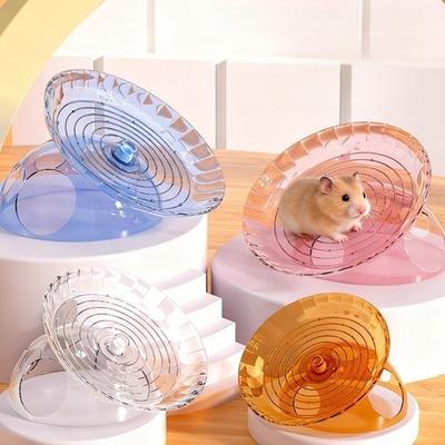 Acrylic Hamster Running Wheel Anti-slip Extra Large Cage Running Wheel Silent Spinner Quiet Pet Exercise Tool